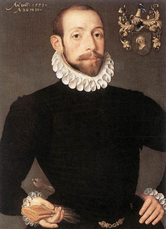 POURBUS, Frans the Younger Portrait of Olivier van Nieulant af China oil painting art